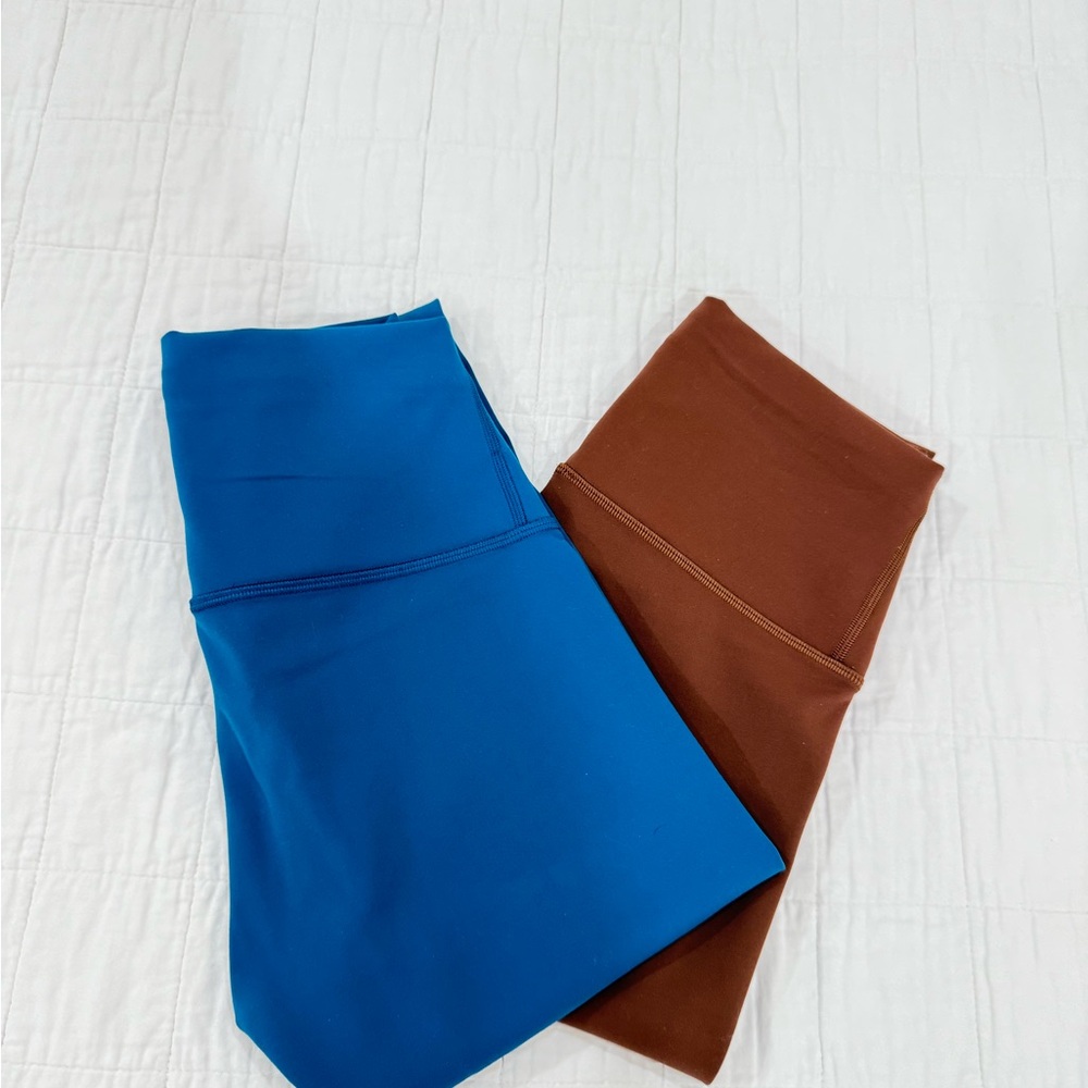 Blue and Brown Women's Skirt Set